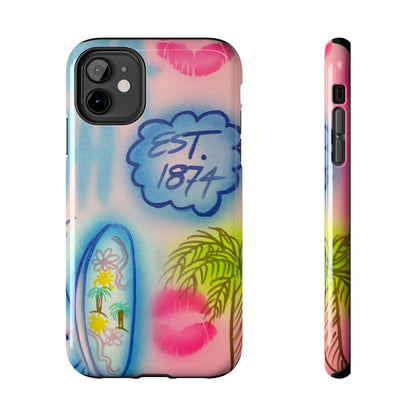 "in the wave" airbrush iPhone case