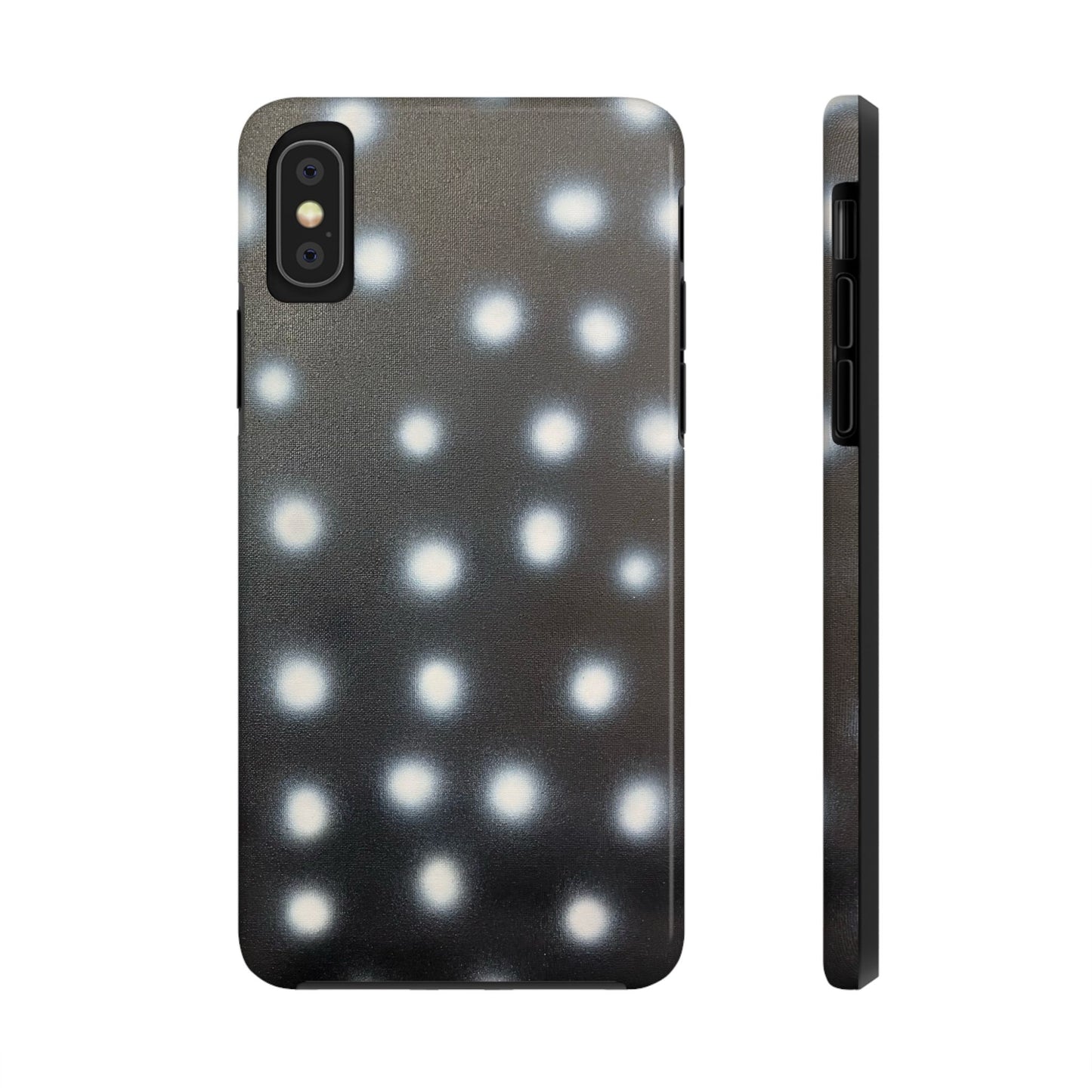 "coconut noir polka dot" airbrush iPhone case