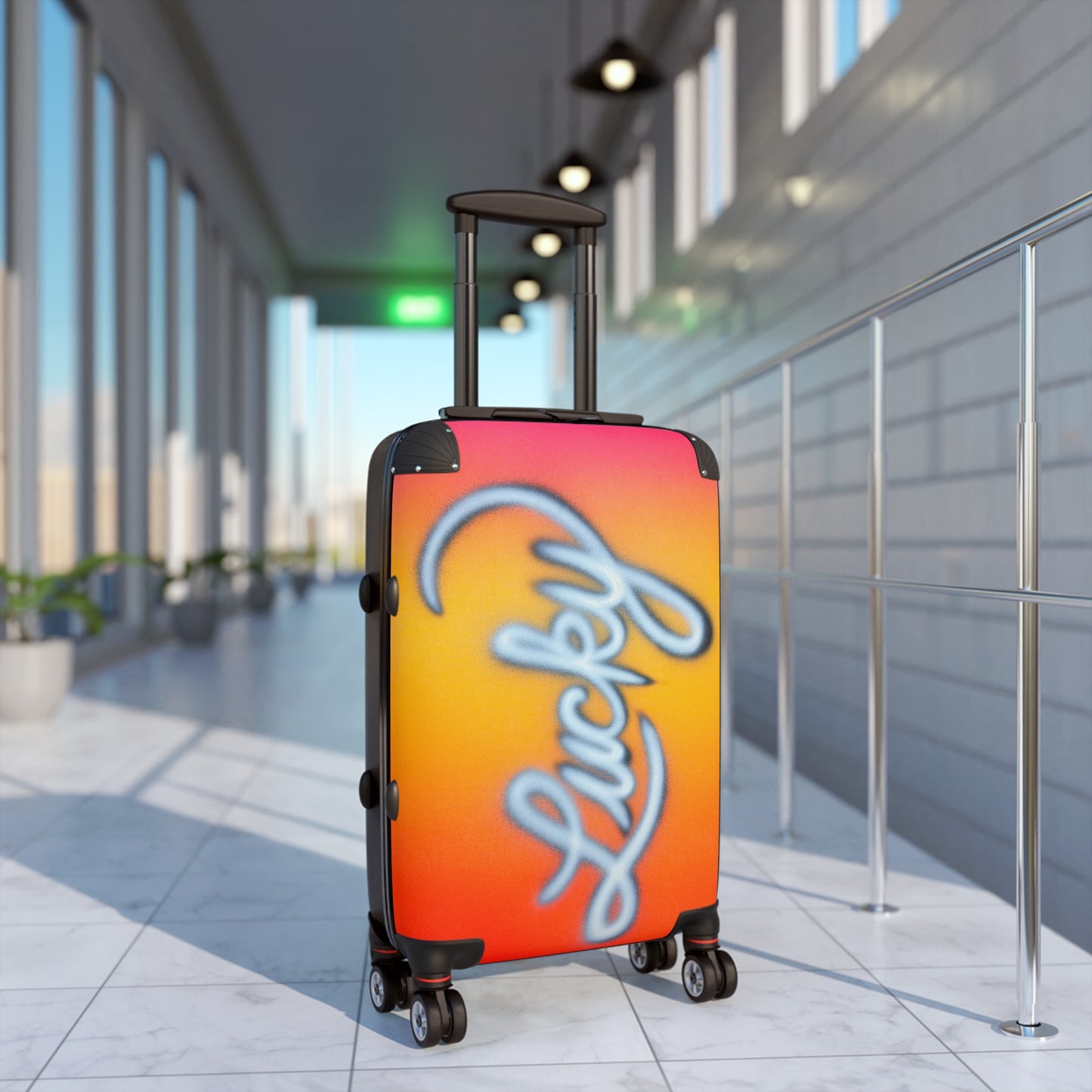 "lucky" airbrush suitcase