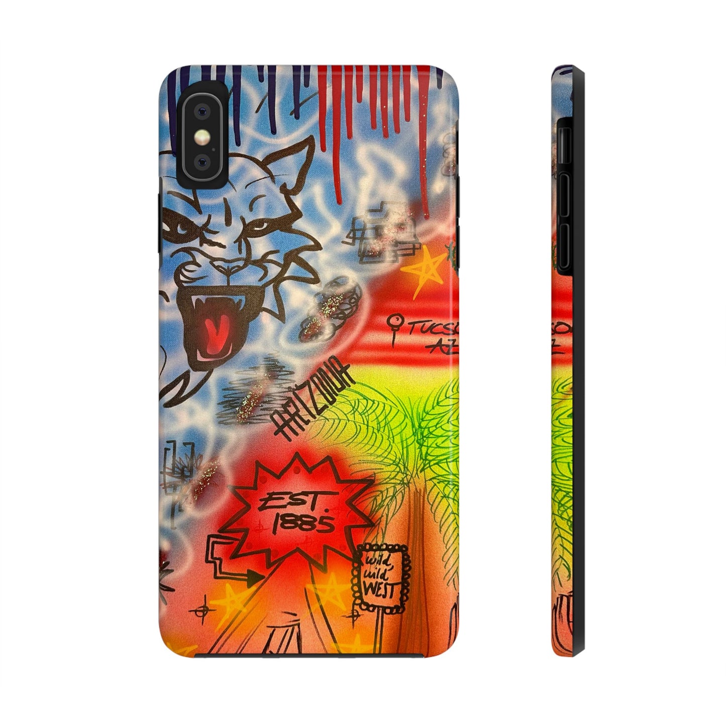 "tucson, arizona pt. 2" airbrush iPhone case