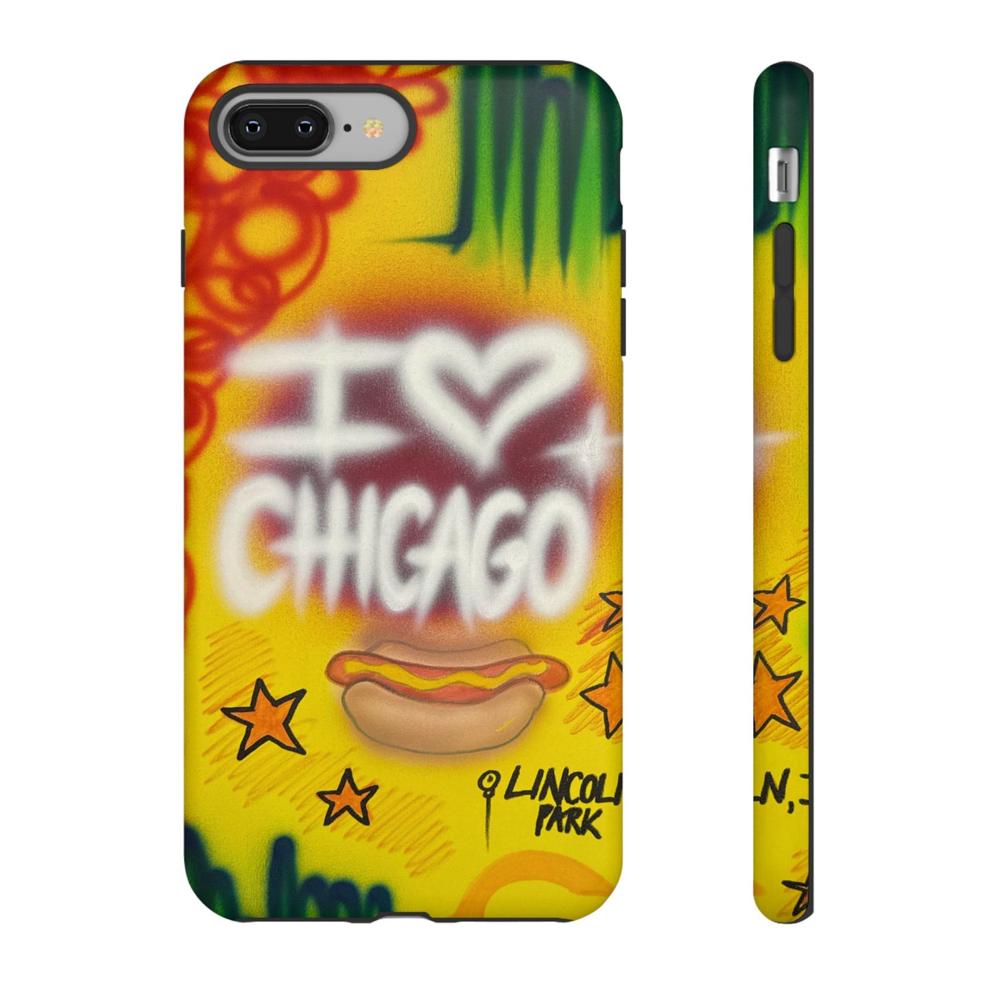 "chicago" airbrush iPhone case