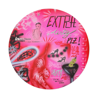 "extra dirty, plz" airbrush vinyl sticker