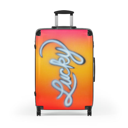 "lucky" airbrush suitcase