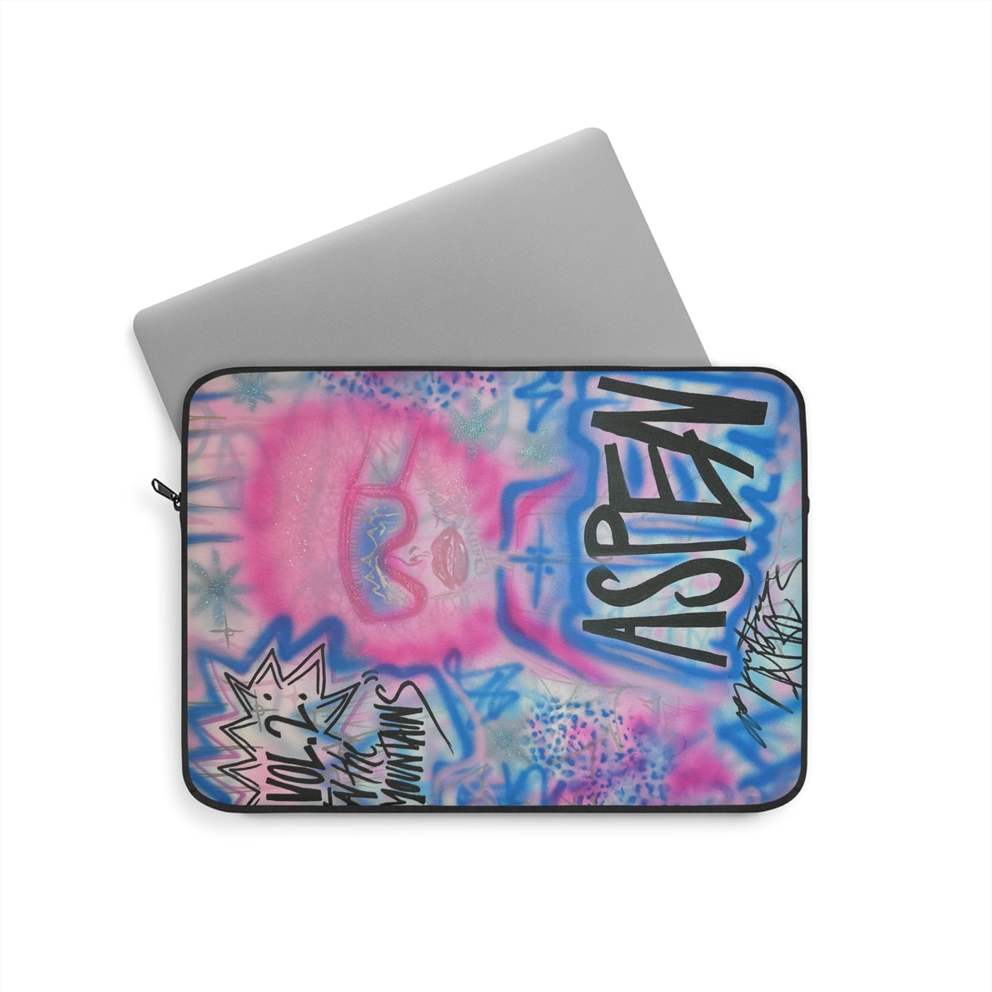 "aspen aspirations" airbrush laptop sleeve