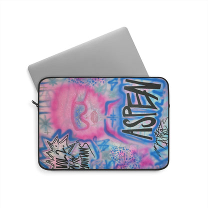 "aspen aspirations" airbrush laptop sleeve