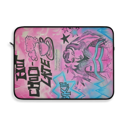 "avant le ski" airbrush laptop sleeve