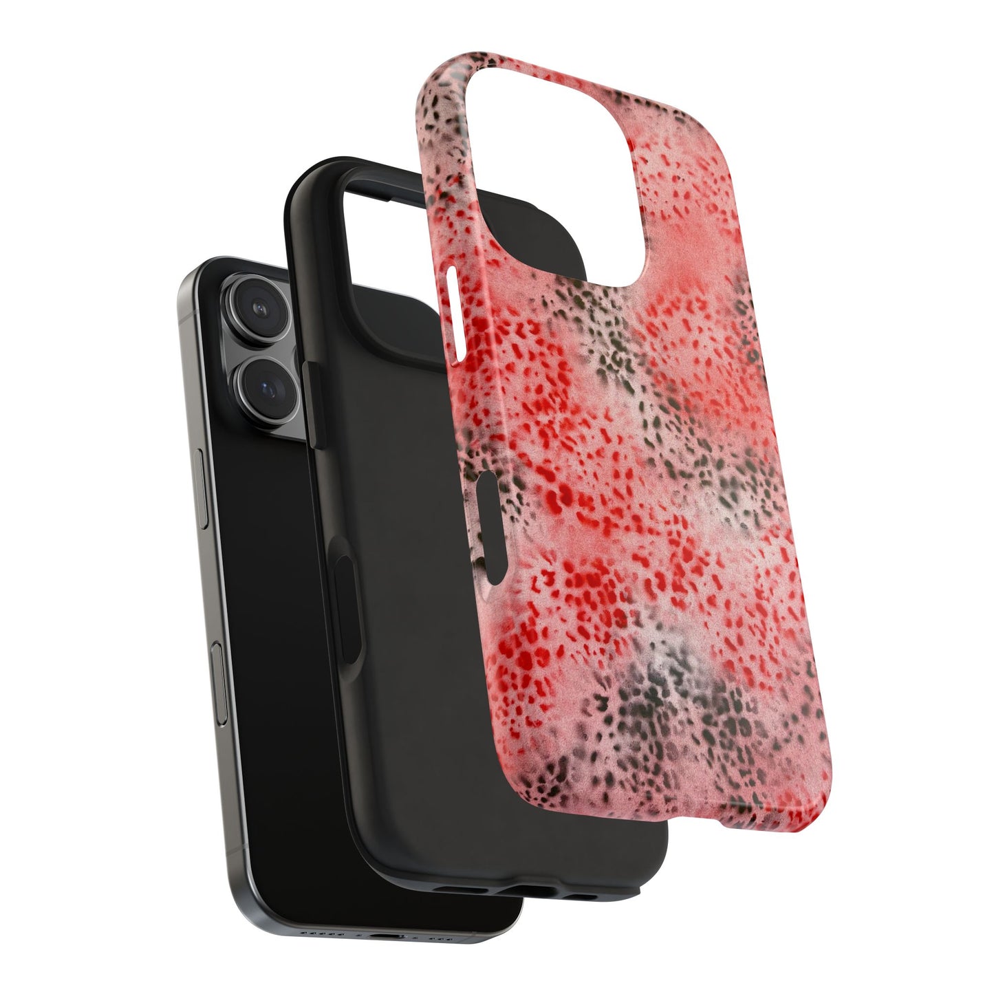 "red cheetah" airbrush iPhone case