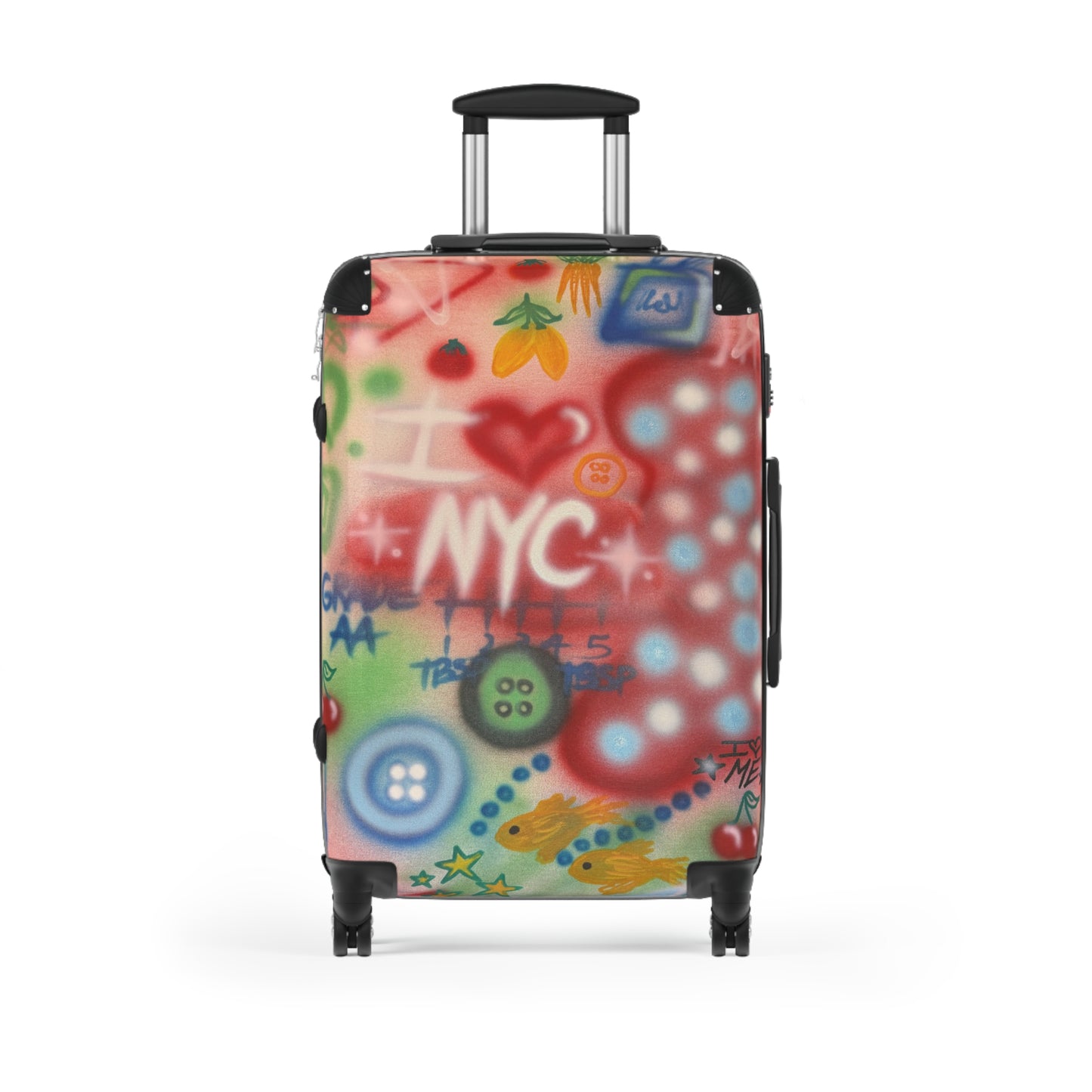 "i <3 NYC" airbrush suitcase