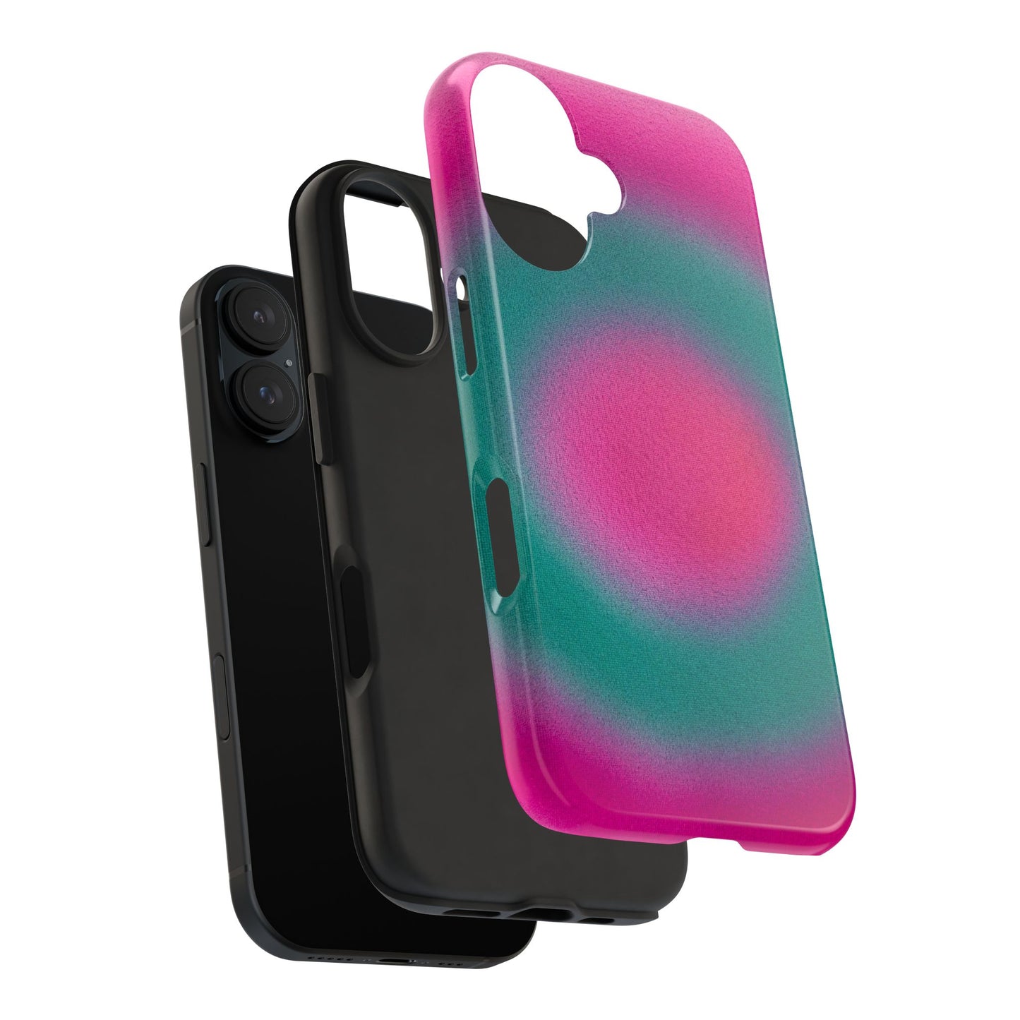 "watermelon swirl" aura airbrush iPhone case