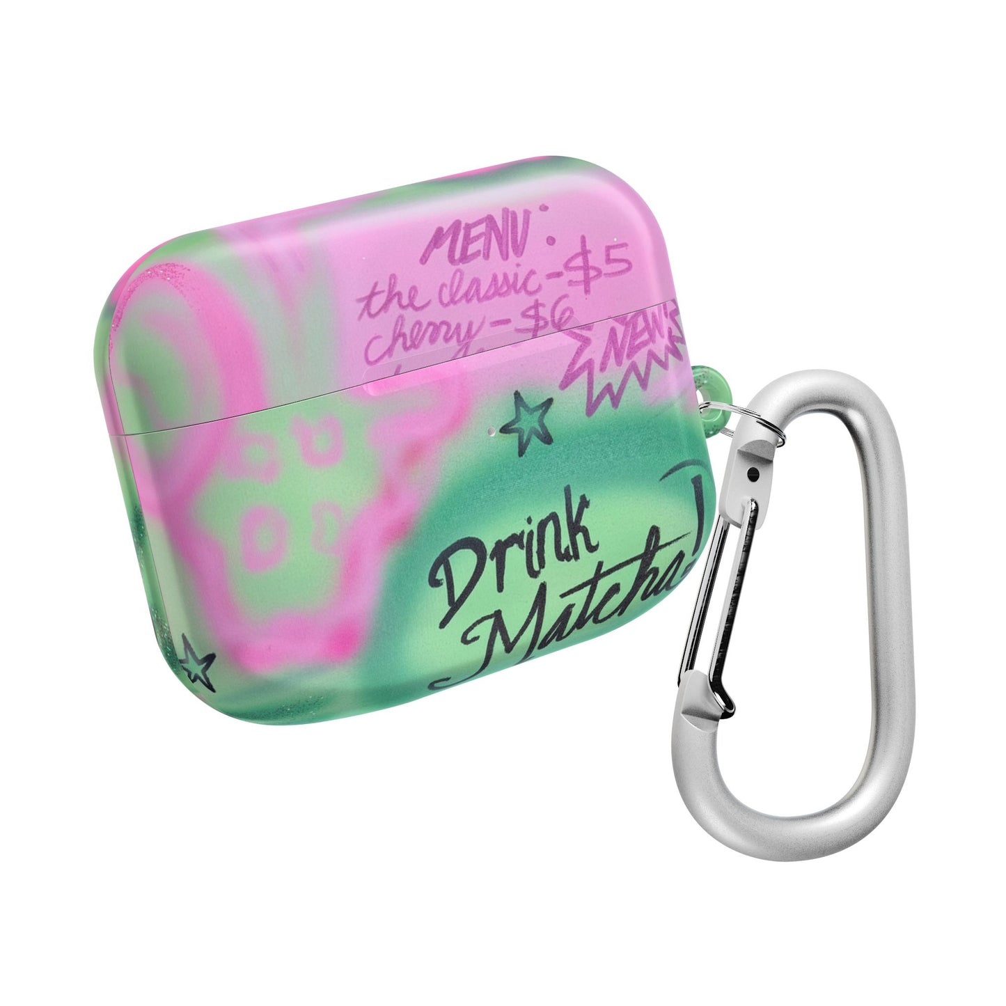 "matcha!" airbrush airpod cases