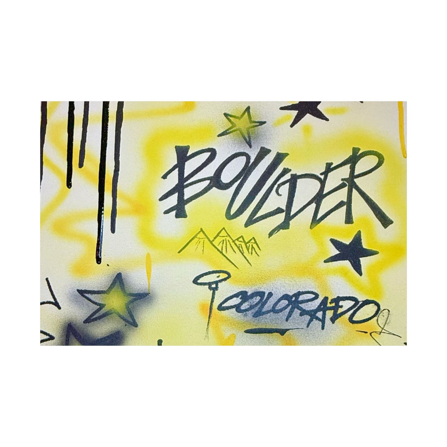 "boulder" airbrush horizontal print