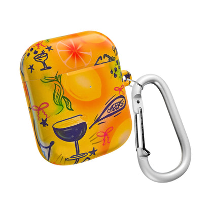 "citrus coastline" airbrush airpod cases