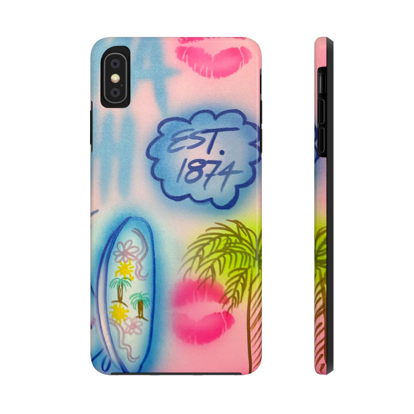 "in the wave" airbrush iPhone case