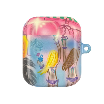 "kinis & tinis" airbrush airpod cases