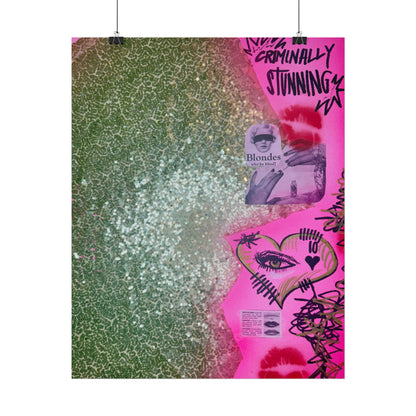 "glitter gloss" airbrush rolled print