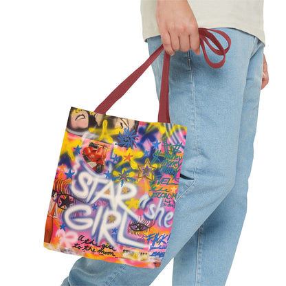 "STARGIRL" airbrush tote bag