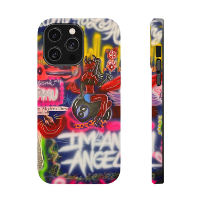 MagSafe "im an angel" airbrush iPhone case