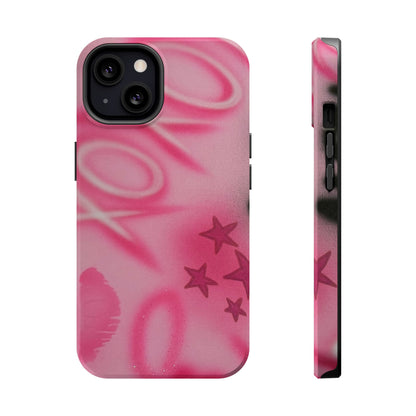 MagSafe "perfectly pink" airbrush iPhone case