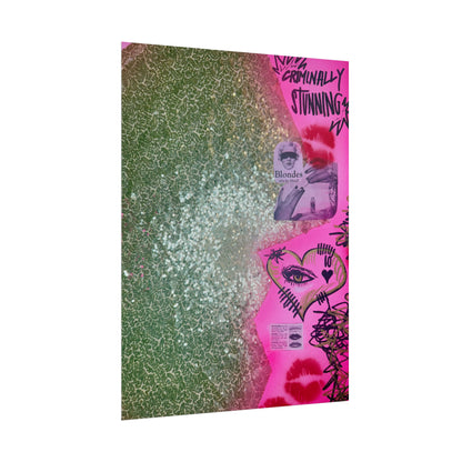 "glitter gloss" airbrush rolled print