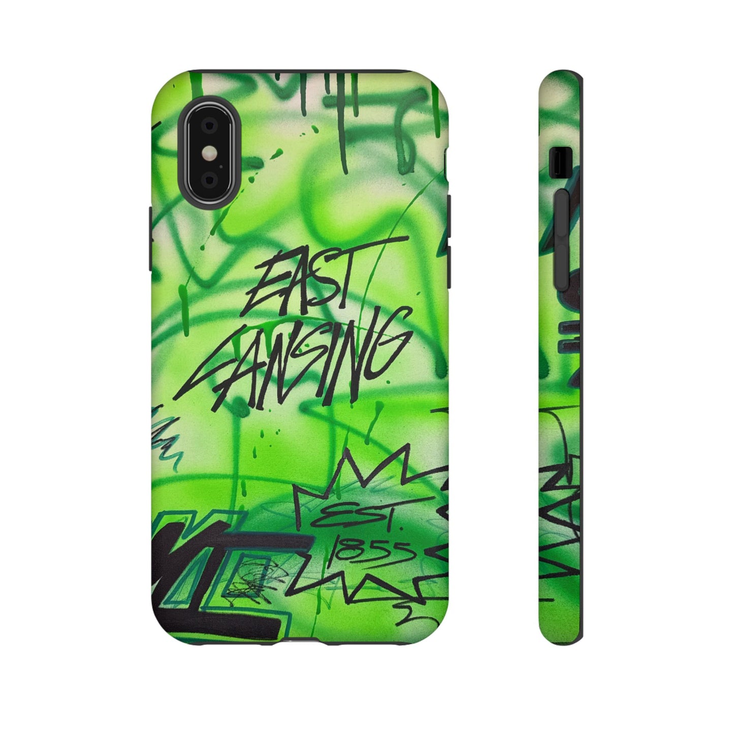 "east lansing, mi" airbrush iPhone case