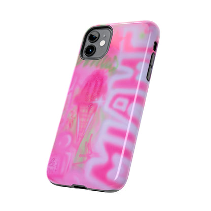 "sunset sorbet" airbrush iPhone case
