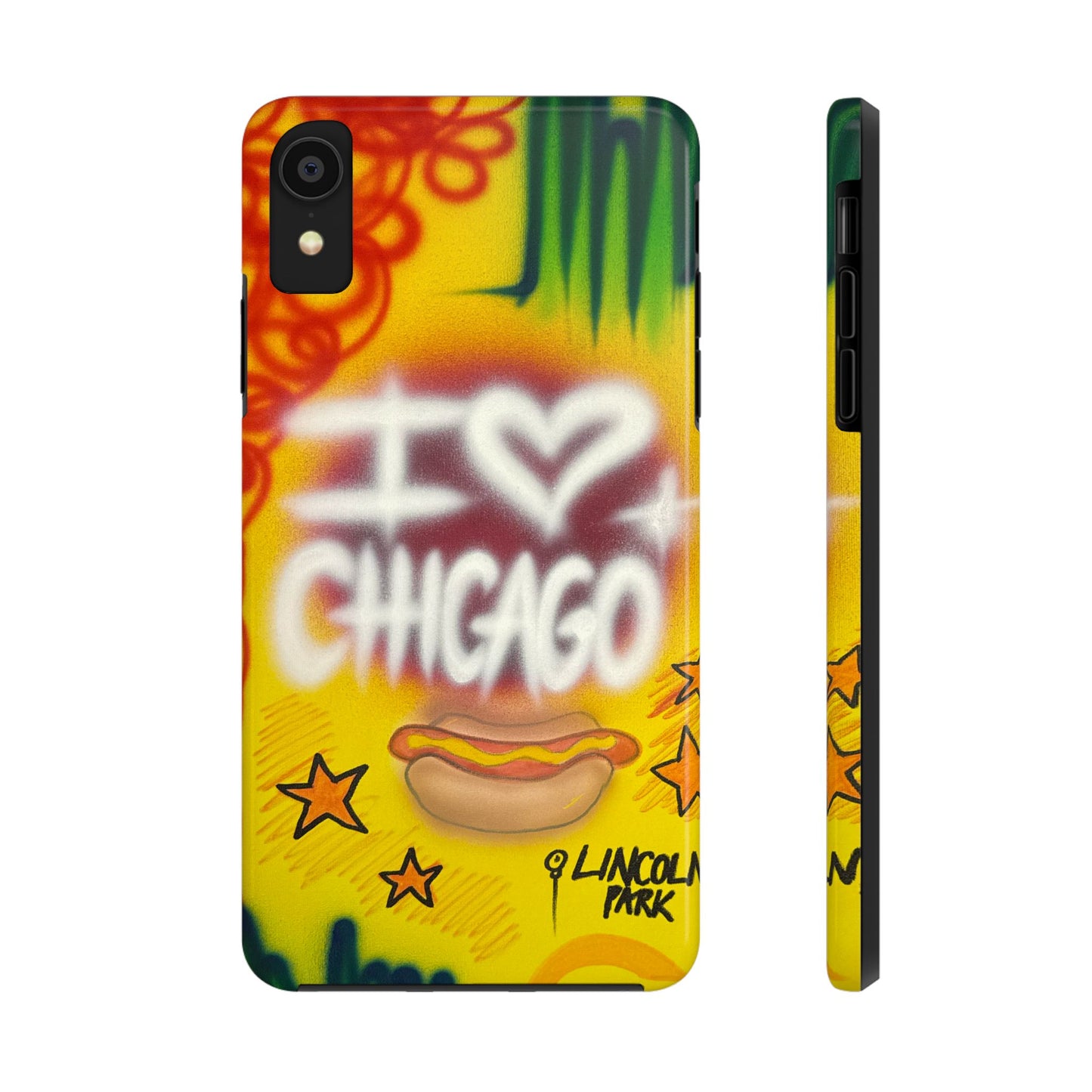 "chicago" airbrush iPhone case