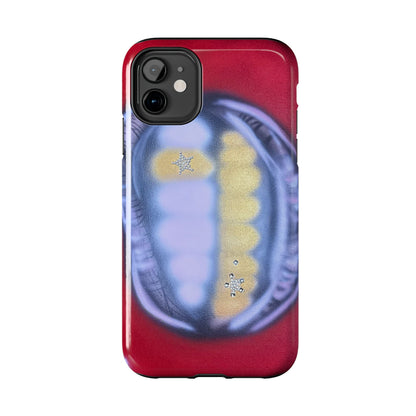 "bite me bling" airbrush iPhone case
