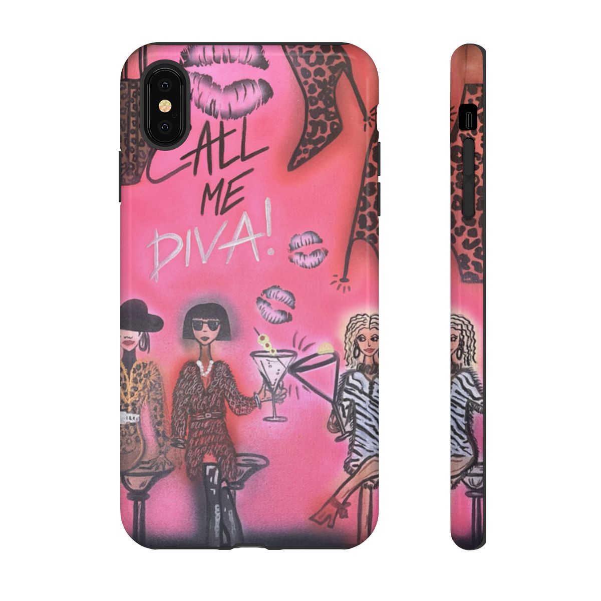 "party diva" airbrush iPhone case