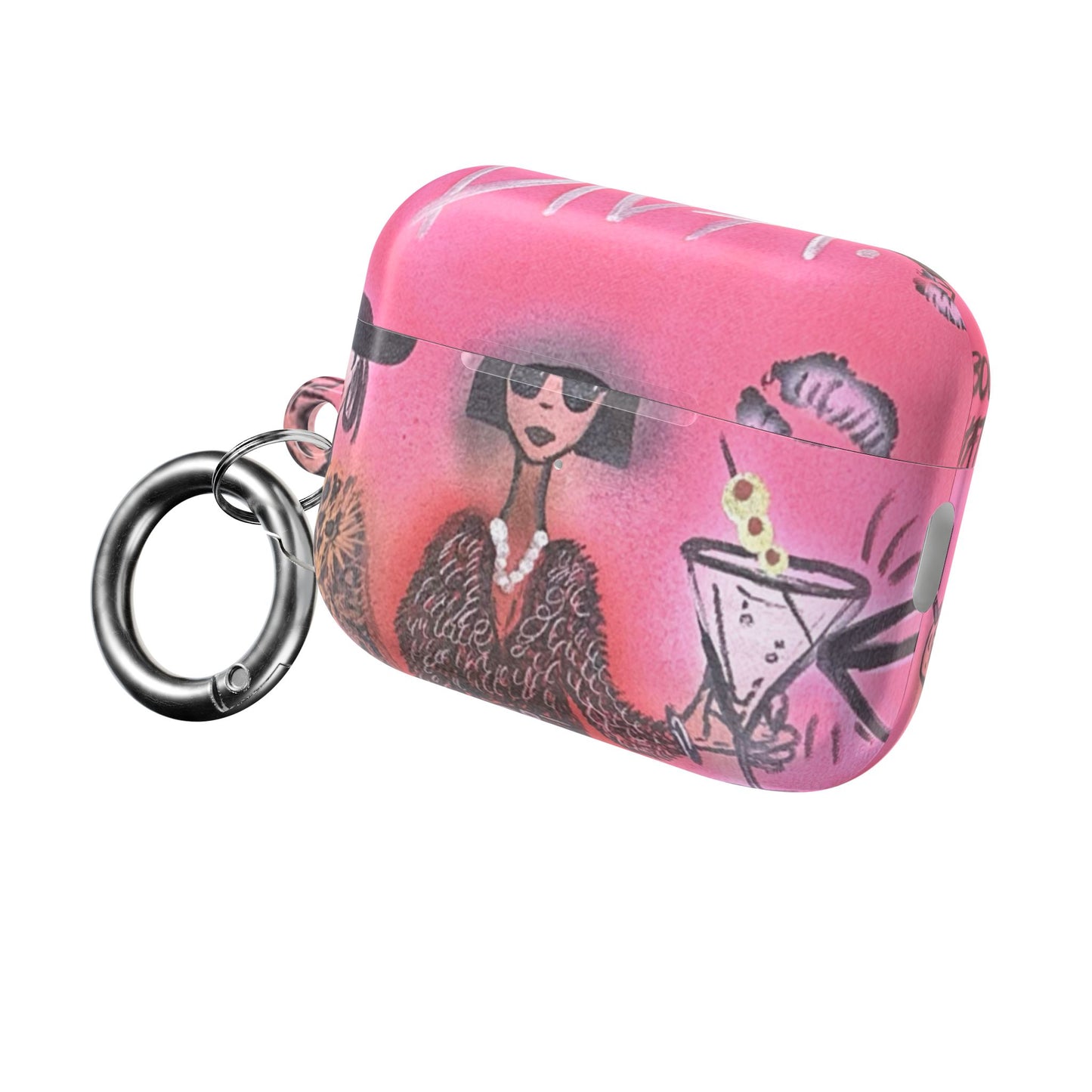 "party diva" airbrush airpod cases