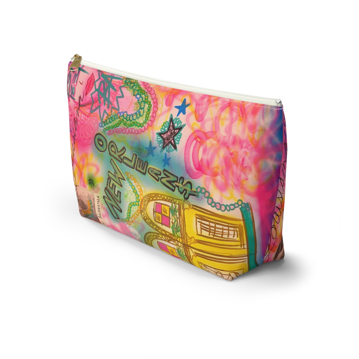 "new orleans" airbrush makeup pouch