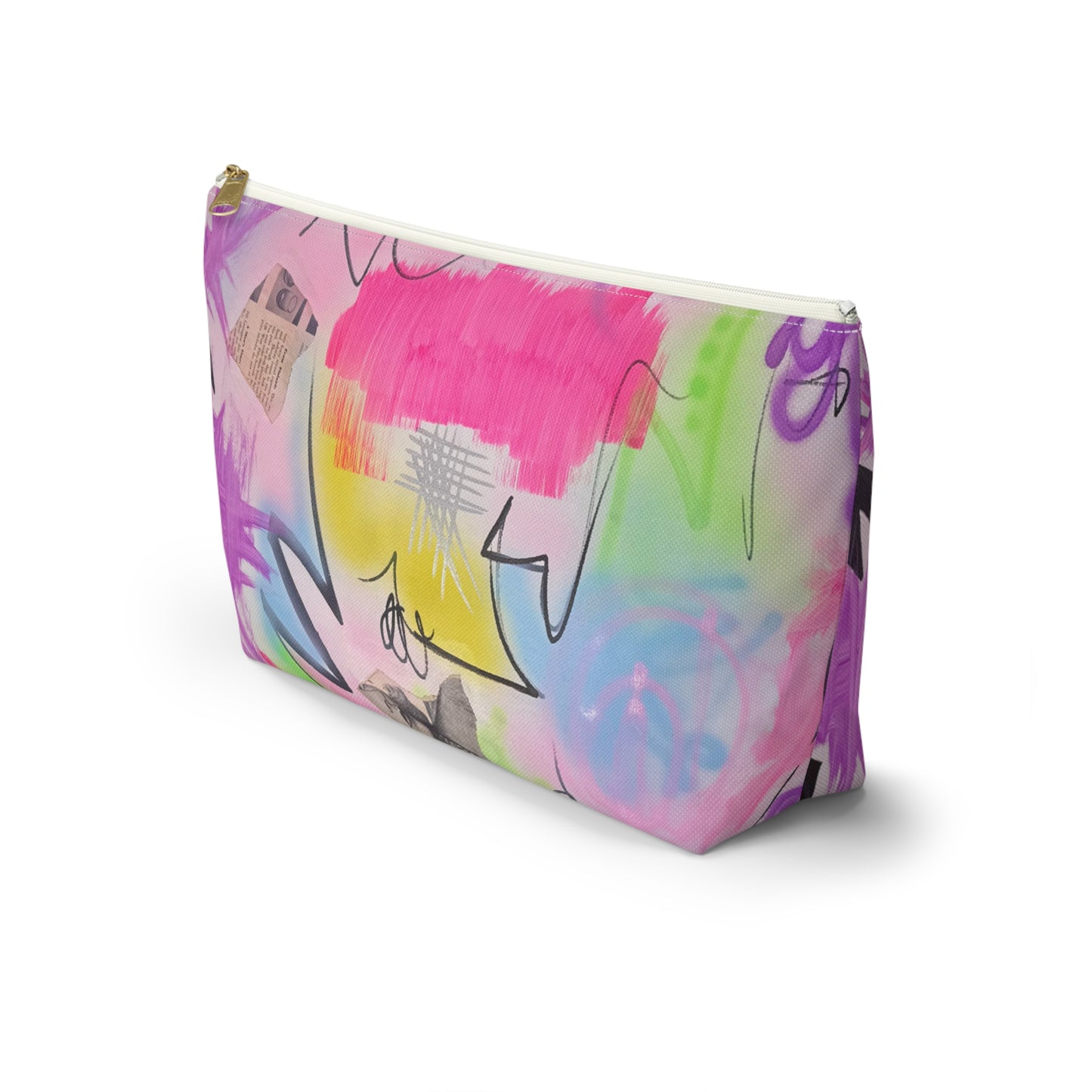 "pastel static" airbrush makeup pouch