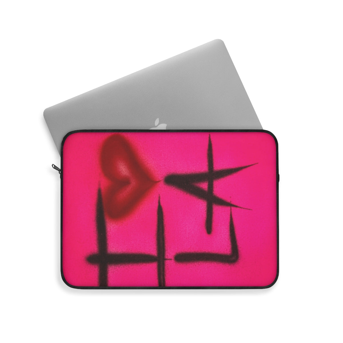 "i <3 la" airbrush laptop sleeve