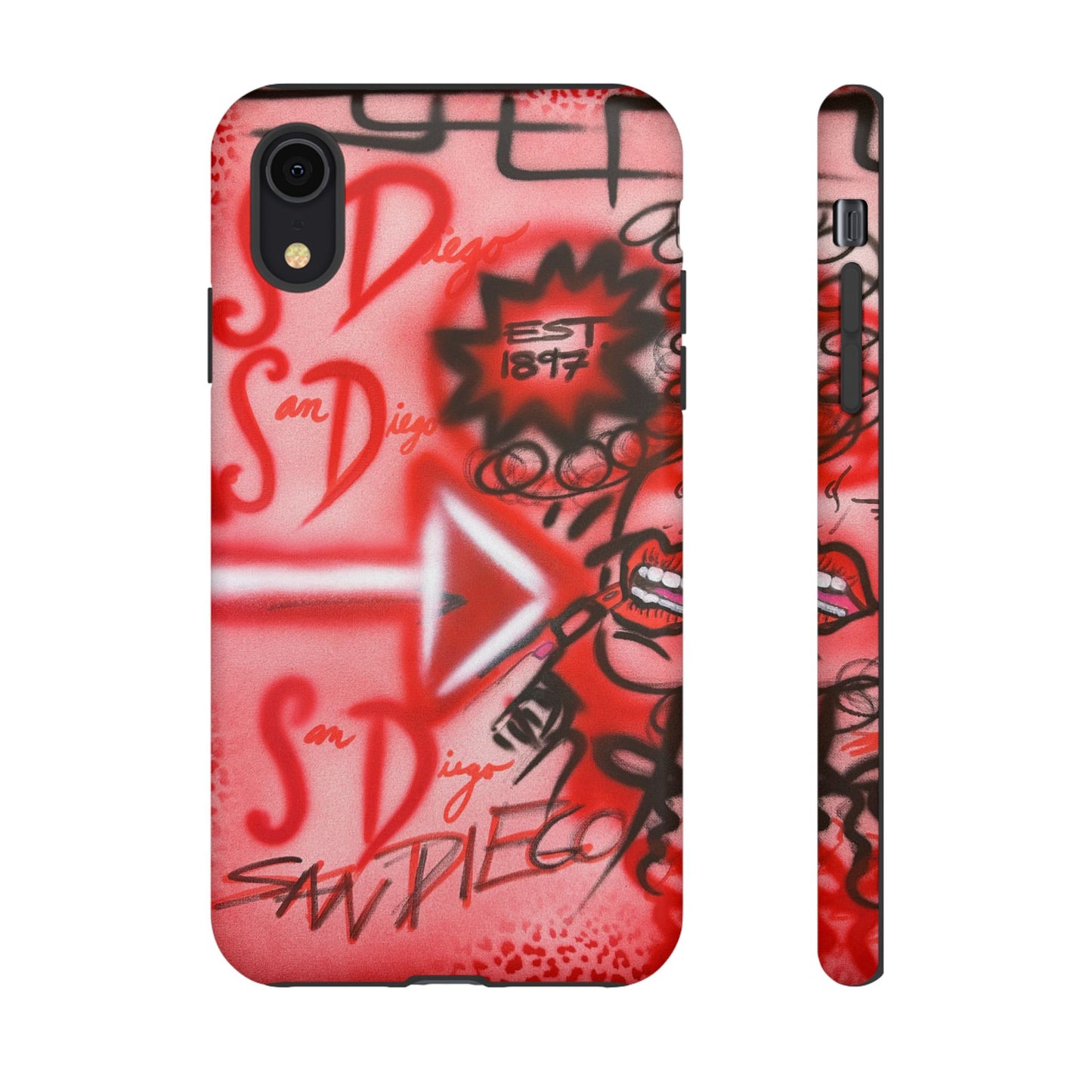 "san diego" airbrush iPhone case
