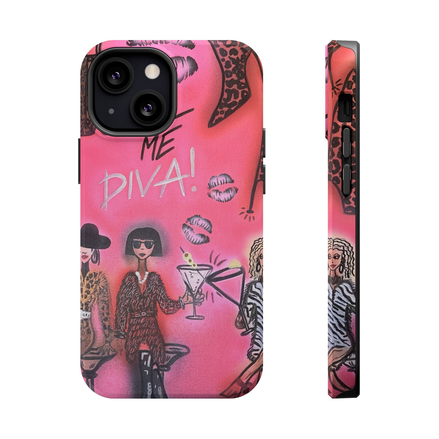 MagSafe "party diva" airbrush iPhone case