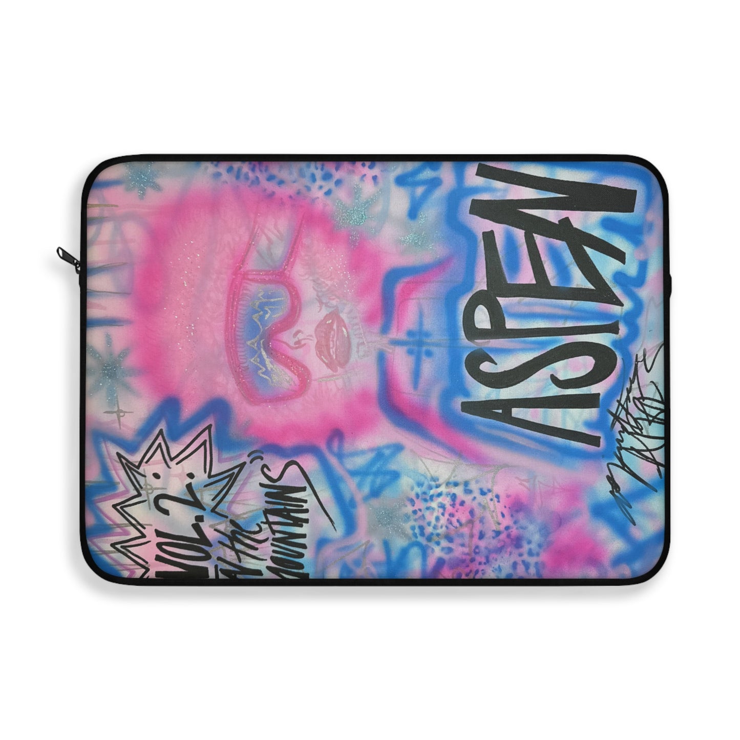 "aspen aspirations" airbrush laptop sleeve