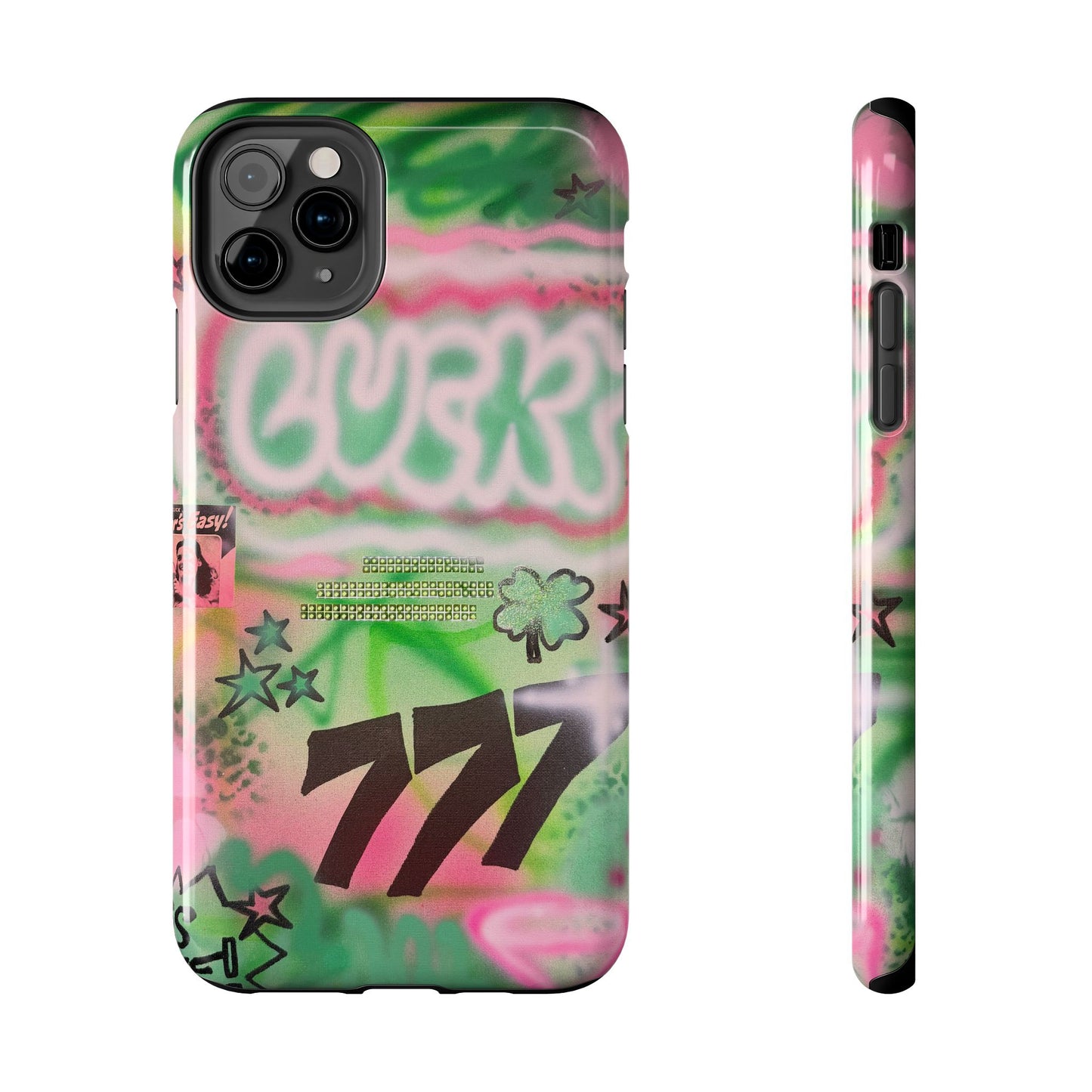 "so lucky" airbrush iPhone case