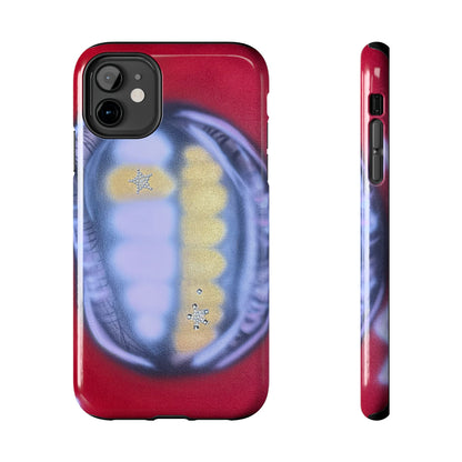 "bite me bling" airbrush iPhone case