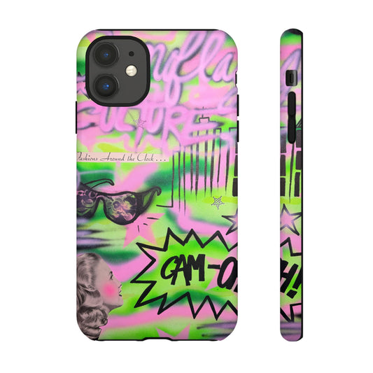 "green camo" airbrush iPhone case