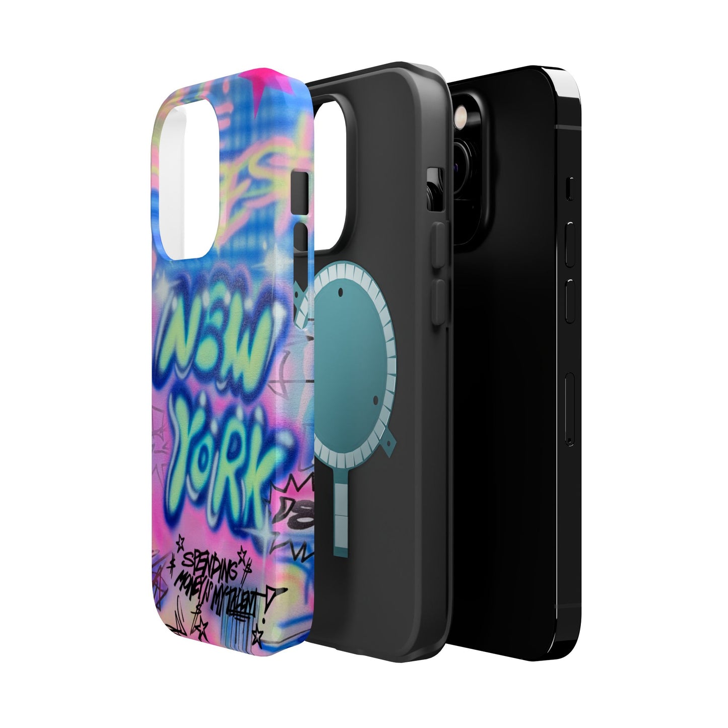 magsafe "spending $$ is my talent" airbrush iPhone case