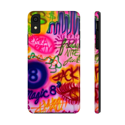 "colorful chaos" airbrush iPhone case