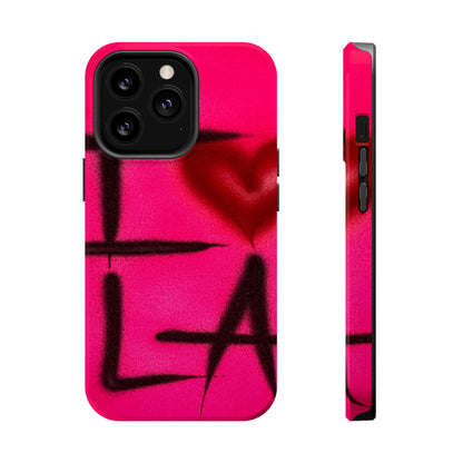 MagSafe "i <3 LA" airbrush iPhone case