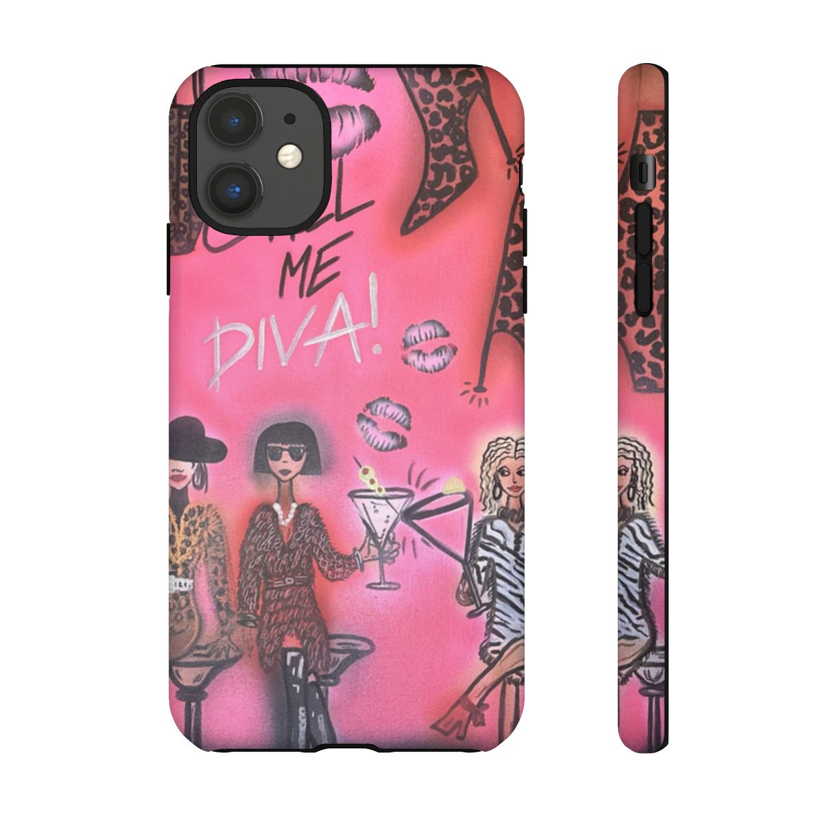 "party diva" airbrush iPhone case