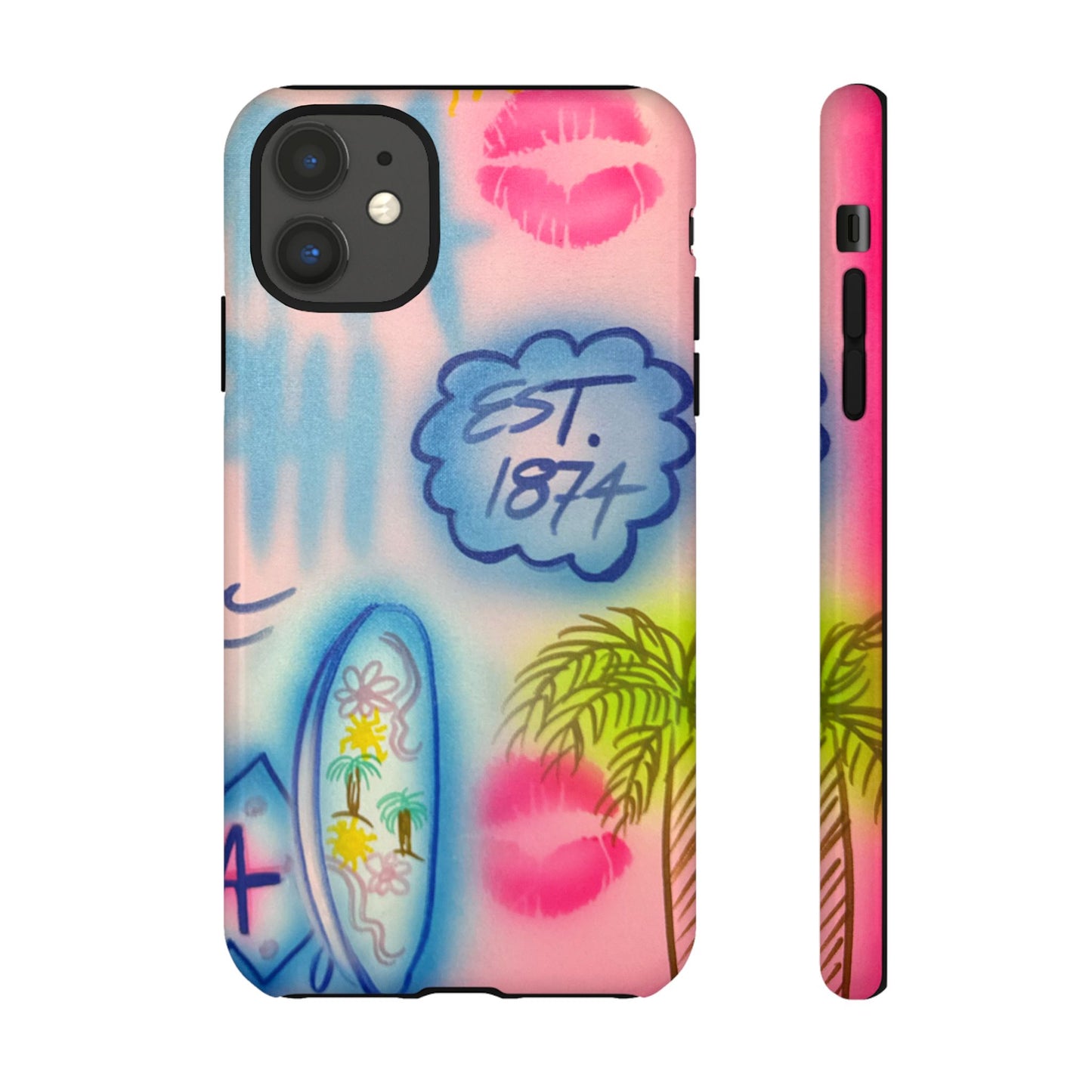 "in the wave" airbrush iPhone case