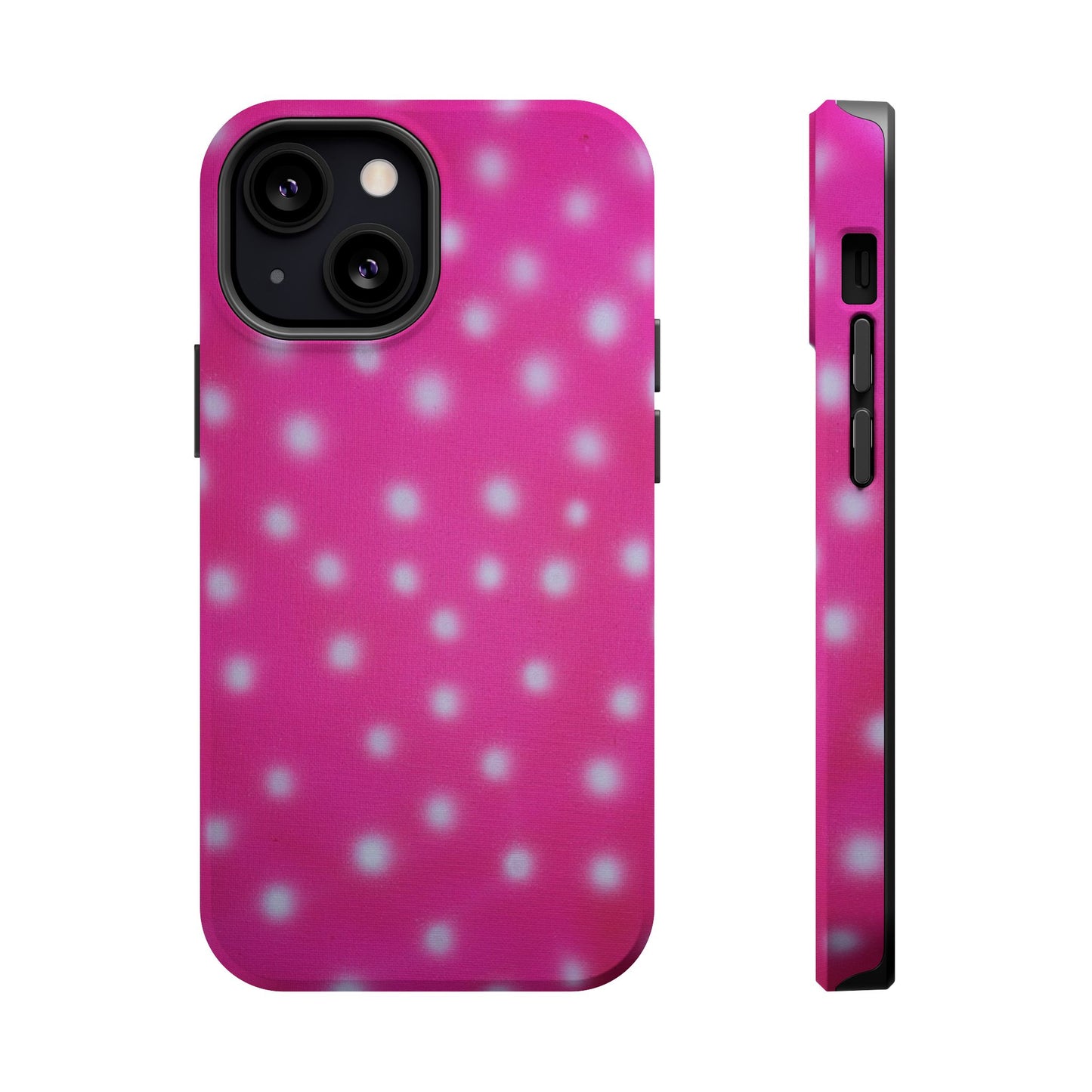 MagSafe "bubblegum polka dot" airbrush iPhone case