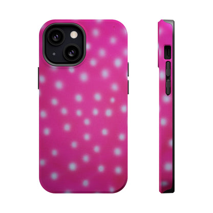 MagSafe "bubblegum polka dot" airbrush iPhone case