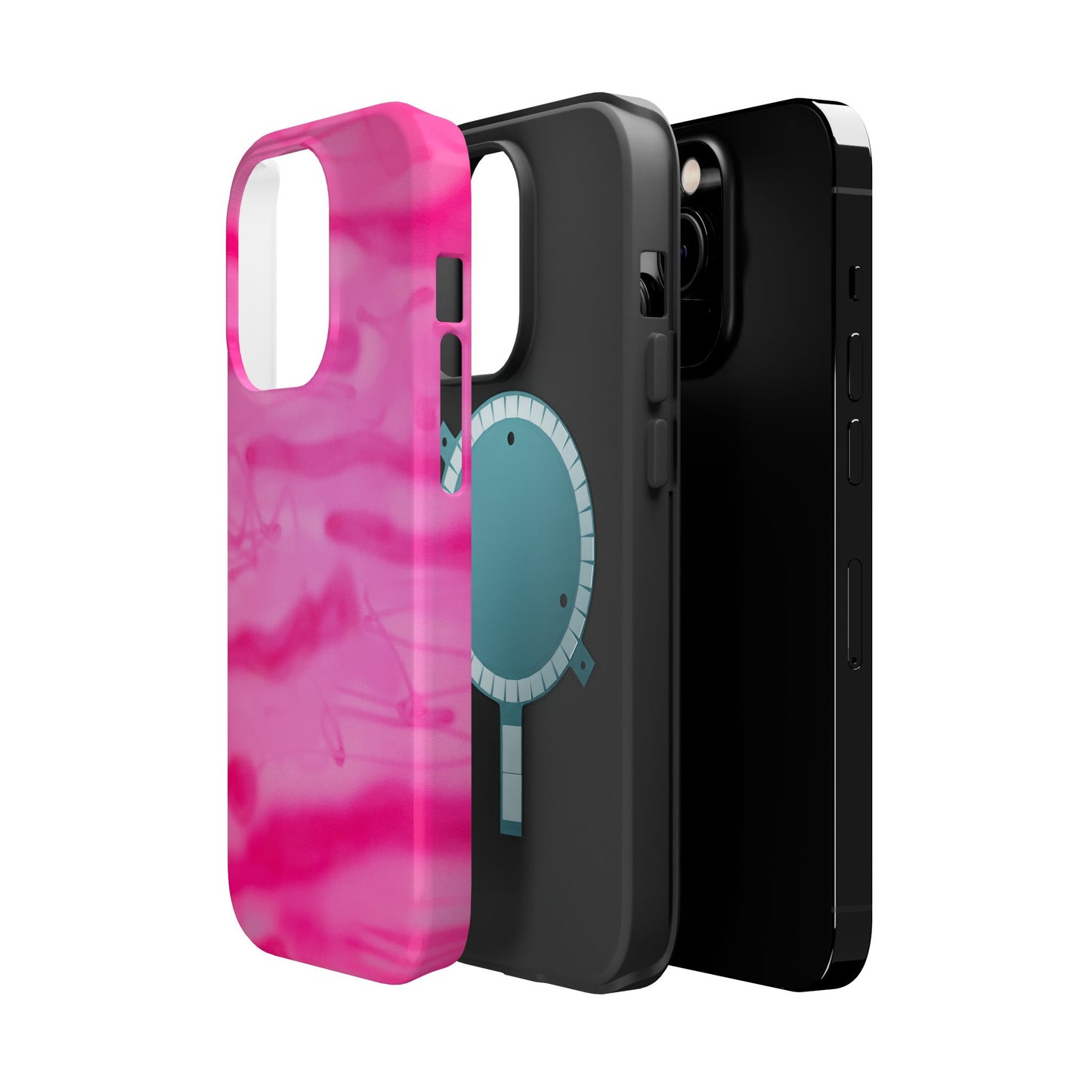 MagSafe "pink camo" airbrush iPhone case