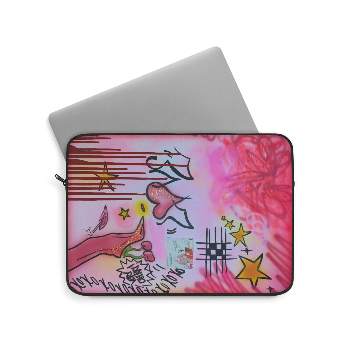 "cherry luvr" airbrush laptop sleeve