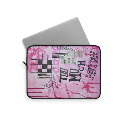 "too much motion" airbrush laptop sleeve