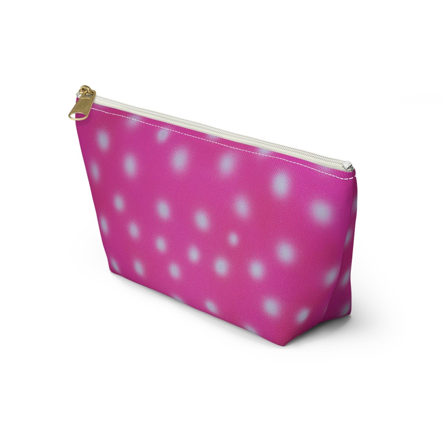 "bubblegum polka dot" airbrush makeup pouch