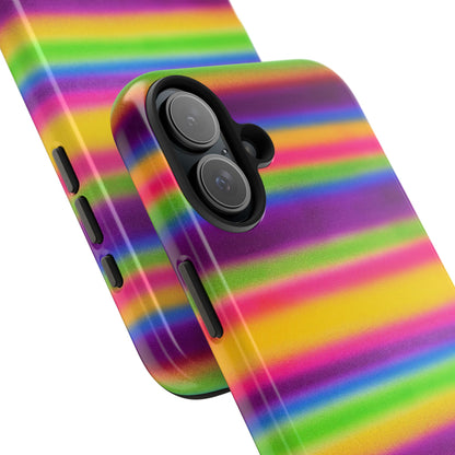 "colorful stripes" airbrush iPhone case